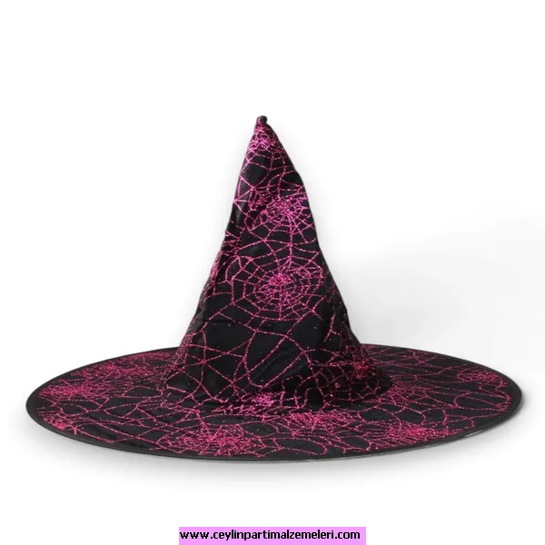 Halloween Simli Cadı Şapkası